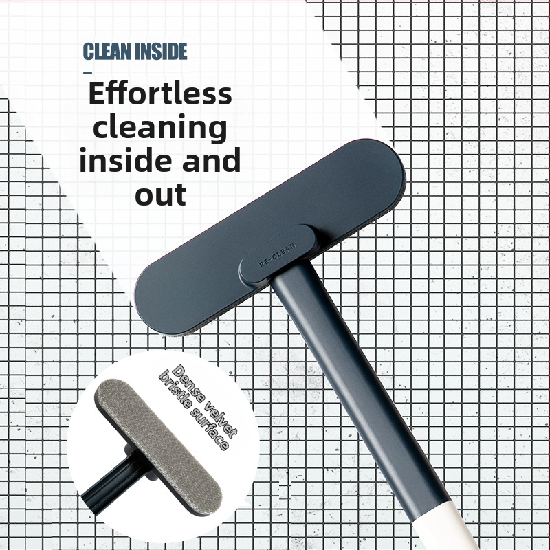 Четка за мокро и сухо почистване на прозорци, подвижна и миеща се мрежа за прозорци, почистваща мрежа за прозорци, многофункционална четка за почистване на прозорци