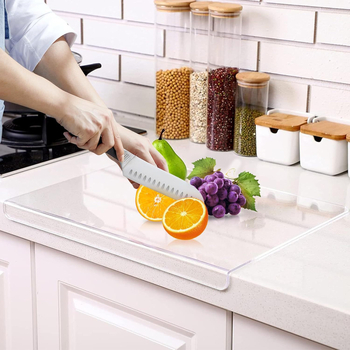 Permatoma akrilinė pjaustymo lenta virtuvės stalviršiui, graži ir lengvai valoma akrilinė pjaustymo lenta