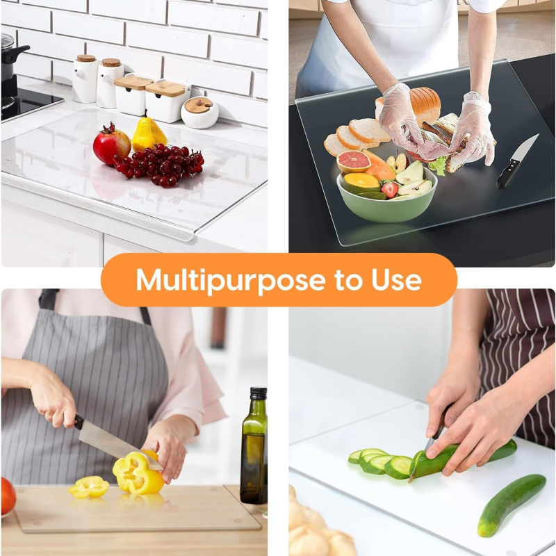 Permatoma akrilinė pjaustymo lenta virtuvės stalviršiui, graži ir lengvai valoma akrilinė pjaustymo lenta