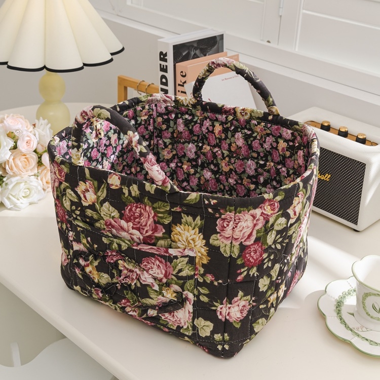 Външнотърговски износ домашен кош за съхранение на платове корейски пасторален стил преносимо бельо, разни неща, организираща рамка за машинно пране кошница за съхранение