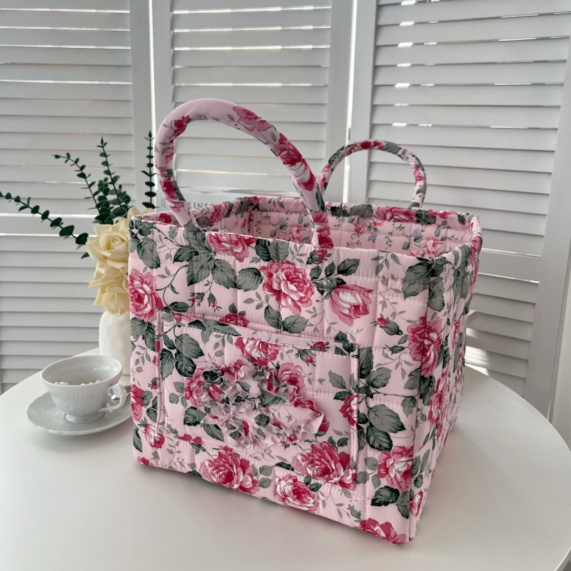 Външнотърговски износ домашен кош за съхранение на платове корейски пасторален стил преносимо бельо, разни неща, организираща рамка за машинно пране кошница за съхранение