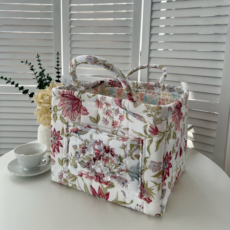 Външнотърговски износ домашен кош за съхранение на платове корейски пасторален стил преносимо бельо, разни неща, организираща рамка за машинно пране кошница за съхранение