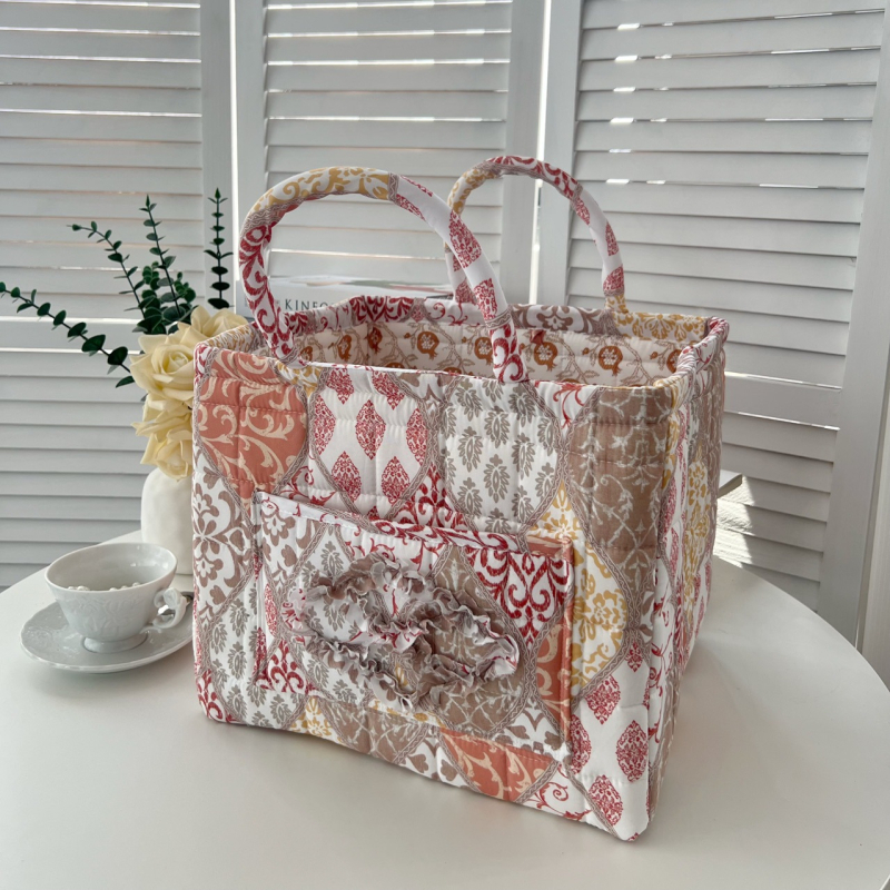 Външнотърговски износ домашен кош за съхранение на платове корейски пасторален стил преносимо бельо, разни неща, организираща рамка за машинно пране кошница за съхранение