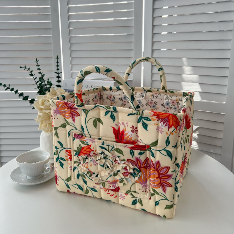 Външнотърговски износ домашен кош за съхранение на платове корейски пасторален стил преносимо бельо, разни неща, организираща рамка за машинно пране кошница за съхранение