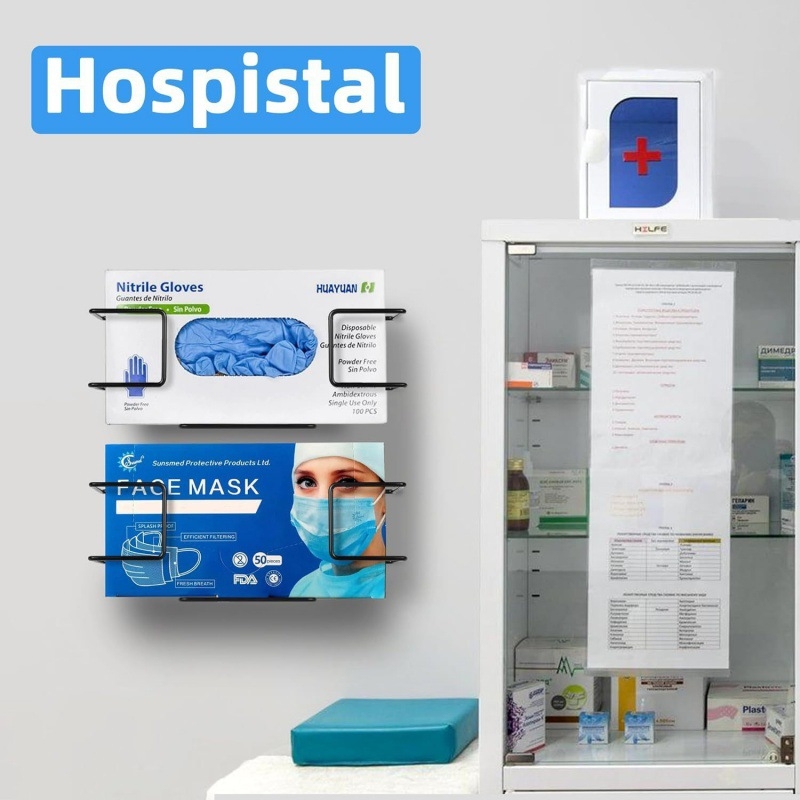 Amazon kovácsoltvas kesztyűtartó tartó többcélú orvosi irodai konyhai falra akasztható kesztyű zsebkendőtartó állvány