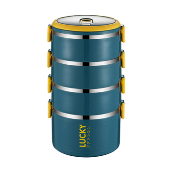 Hermetiška pietų dėžutė biuro darbuotojams, nerūdijančio plieno pietų dėžutė su dangteliu, mikrobangų krosnelėje šildoma pietų dėžutė studentėms