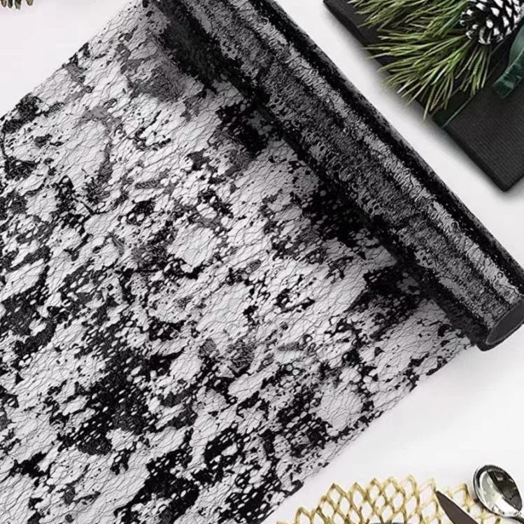 Traversă de masă din folie cu ștanțare la cald populară de la Amazon, material pentru decorarea nunților și petrecerilor de sărbători, de lux, auriu deschis