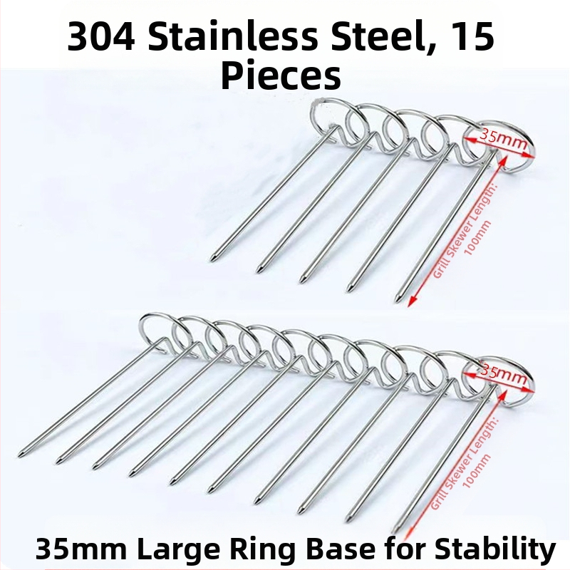 Õhufritüüri ahju varras Vertikaalne varras Grilli lisatarvikud Toidukvaliteediga 304 roostevabast terasest varras Varras