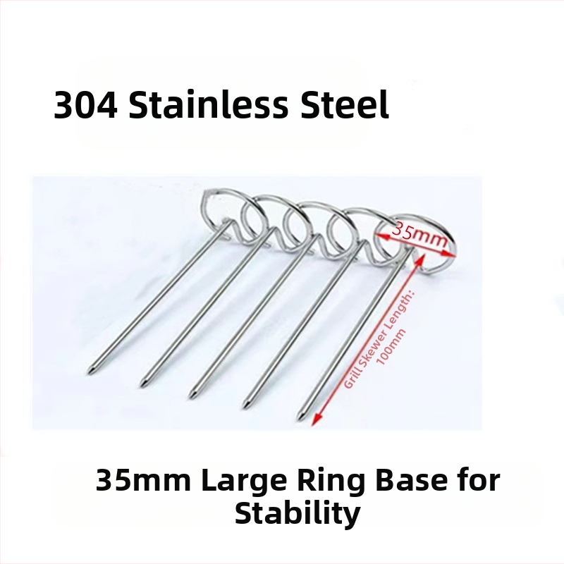 Õhufritüüri ahju varras Vertikaalne varras Grilli lisatarvikud Toidukvaliteediga 304 roostevabast terasest varras Varras