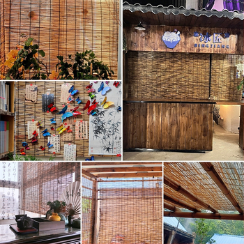 Тръстикова завеса, сламена завеса, затъмняваща преграда, сенник за стая, ретро хотел, чайна, балкон, декоративна завеса, ролетна щора