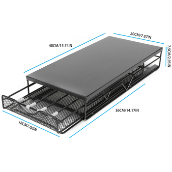 Настолен шкаф за съхранение на чекмеджета за кафе капсули, домашна кухня, издърпваща се проста основа за съхранение на кафе машина за ютия