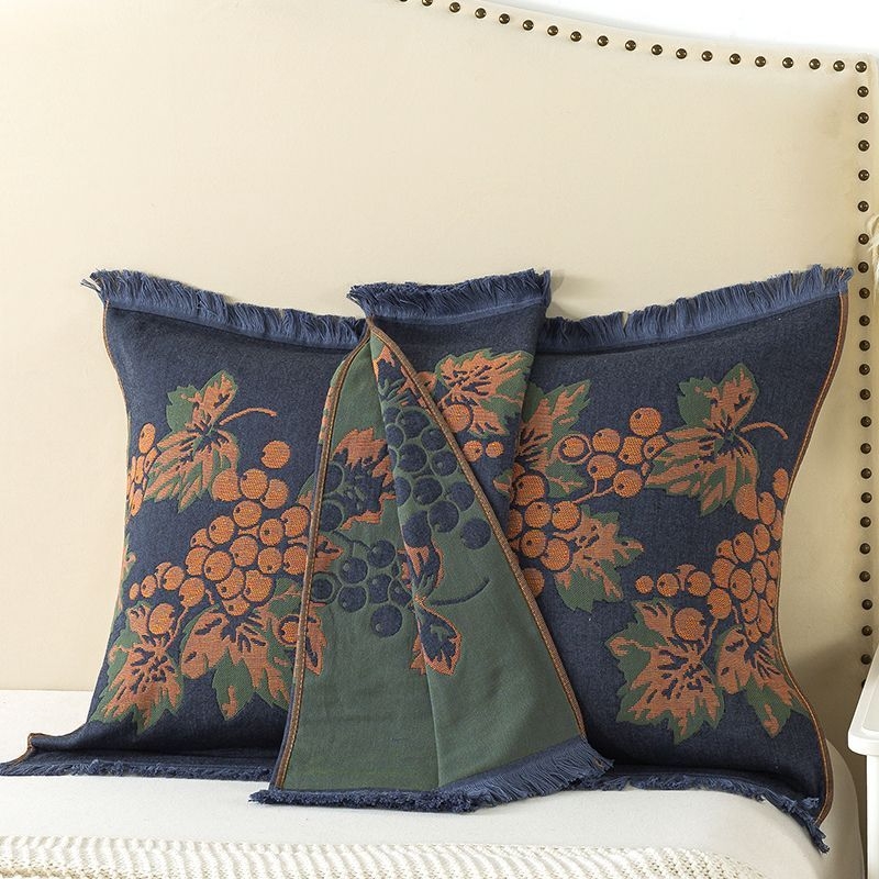 Поколение от чиста памучна кърпа за възглавници, чифт памучни домашно приготвени забрадки за глава с увеличена, разширена, удебелена кърпа за възрастни с единична корица