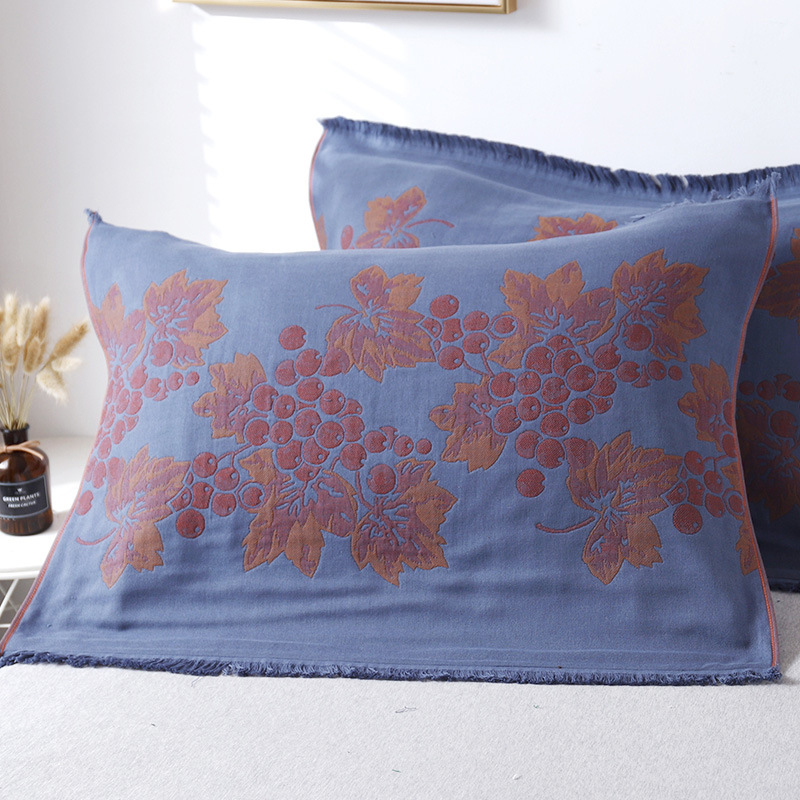 Поколение от чиста памучна кърпа за възглавници, чифт памучни домашно приготвени забрадки за глава с увеличена, разширена, удебелена кърпа за възрастни с единична корица