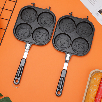 Νέα οικιακή μηχανή κέικ πρωινού πολυλειτουργική αντικολλητική διπλής όψης τηγανίτα για τηγανίτες, τηγανητό αυγό για χάμπουργκερ, ταψί ψησίματος για μαθητές