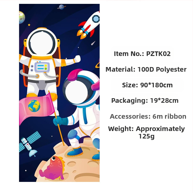 Космически забавни фото реквизити банер рожден ден декорация консумативи банер парти фотография фото врата полиестер