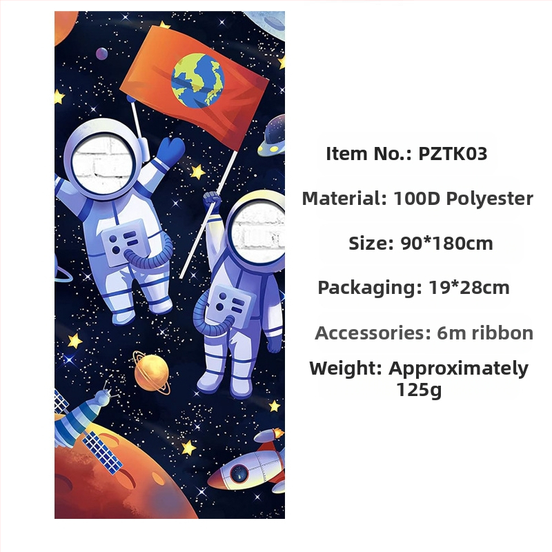 Космически забавни фото реквизити банер рожден ден декорация консумативи банер парти фотография фото врата полиестер