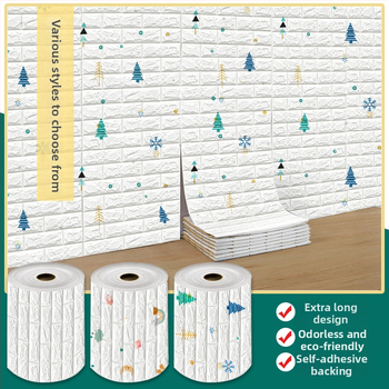 ✅ Αυτοκόλλητα τοίχου Αυτοκόλλητη γκρι ταπετσαρία τοίχου Αυτοκόλλητη αδιάβροχη και ανθεκτική στην υγρασία τρισδιάστατη ταπετσαρία Ζεστά αυτοκόλλητα ανακαίνισης από αφρώδες τούβλο