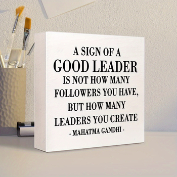 1 įkvepiančios citatos PVC logotipas – Mahatmos Gandžio „gėrio logotipas“,