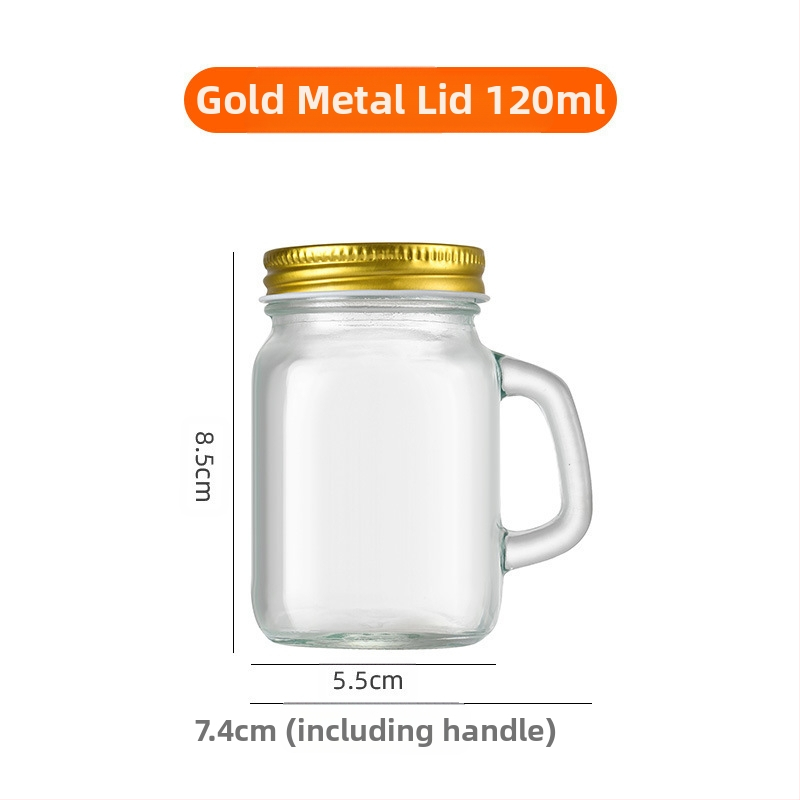 Amazon 40ml Mini pahar cu mâner pahar mic de vin 120ml cafea ceai lapte ceașcă Mason Cup