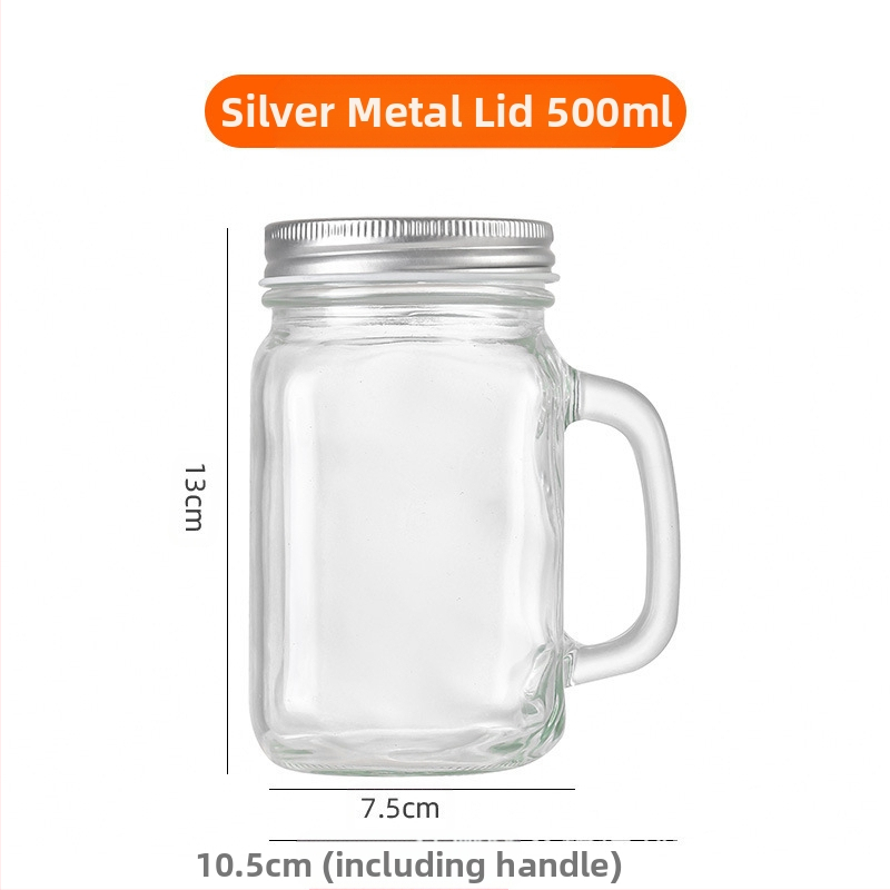 Amazon 40ml Mini pahar cu mâner pahar mic de vin 120ml cafea ceai lapte ceașcă Mason Cup