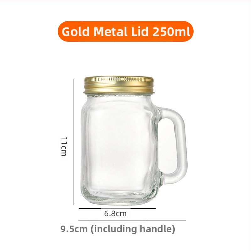 Amazon 40ml Mini pahar cu mâner pahar mic de vin 120ml cafea ceai lapte ceașcă Mason Cup