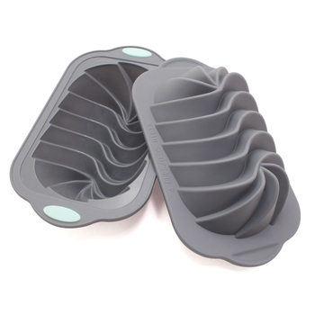 Μικρό δίχρωμο ατσάλινο καλούπι για τοστ με σπείρωμα, ορθογώνιο καλούπι για κέικ ψωμιού, καλούπι σιλικόνης για ψήσιμο στο φούρνο, βιδωτό