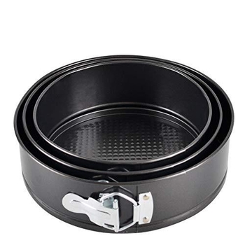 σε απόθεμα Πυκνωμένη αντικολλητική πλάκα κέικ με στρογγυλή αγκράφα και κάτω μέρος, πλάκα ψησίματος από ανθρακούχο χάλυβα 4/7/9