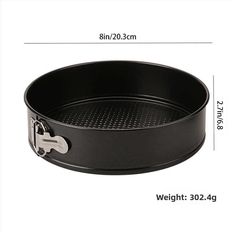 Удебелена незалепваща кръгла катарама за торта, плоча за пица, катарама, въглеродна стомана, форма за печене 4/7/9