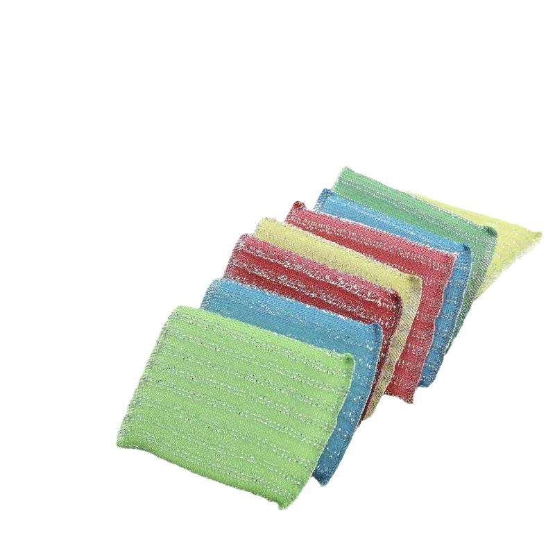 Sustorėjusi ir patvari indų plovimo kempinė virtuvės valymui, šveitimo pagalvėlė, valymo šluostė, puodų šveitiklis