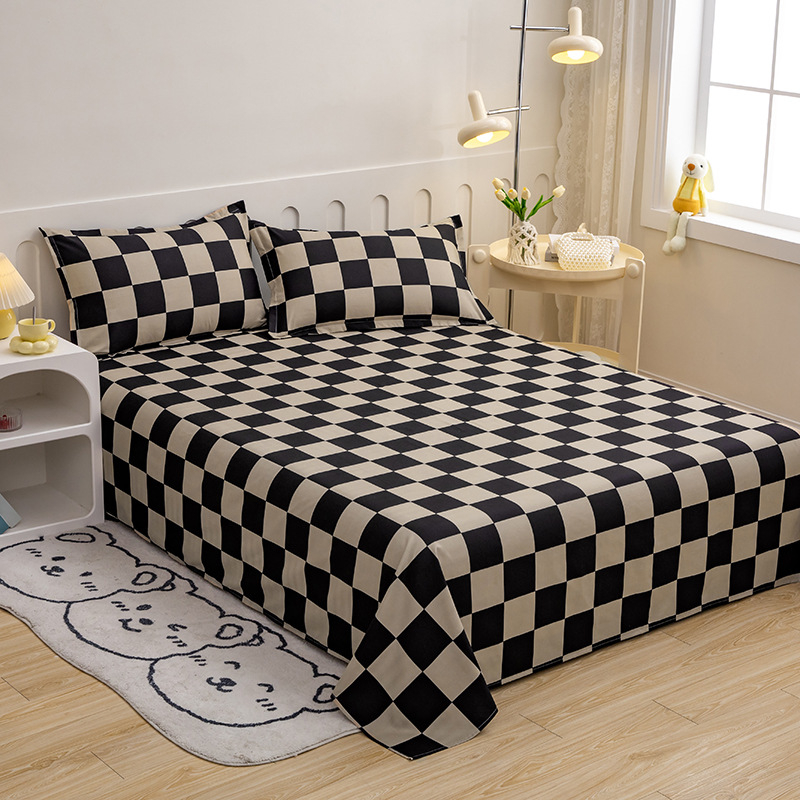 Foi de șlefuit din bumbac spălate cu apă, mici, proaspete, prietenoase cu pielea, pentru dormitor studențesc, set simplu de trei piese, single și dublu, en-gros