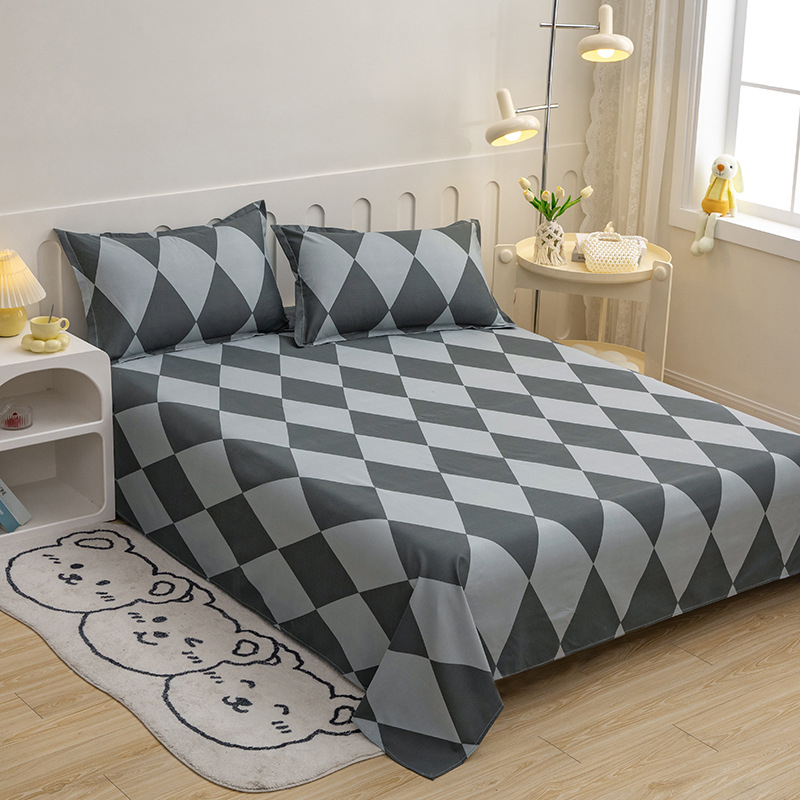 Foi de șlefuit din bumbac spălate cu apă, mici, proaspete, prietenoase cu pielea, pentru dormitor studențesc, set simplu de trei piese, single și dublu, en-gros