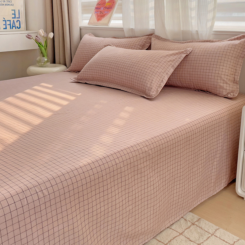 Foi de șlefuit din bumbac spălate cu apă, mici, proaspete, prietenoase cu pielea, pentru dormitor studențesc, set simplu de trei piese, single și dublu, en-gros