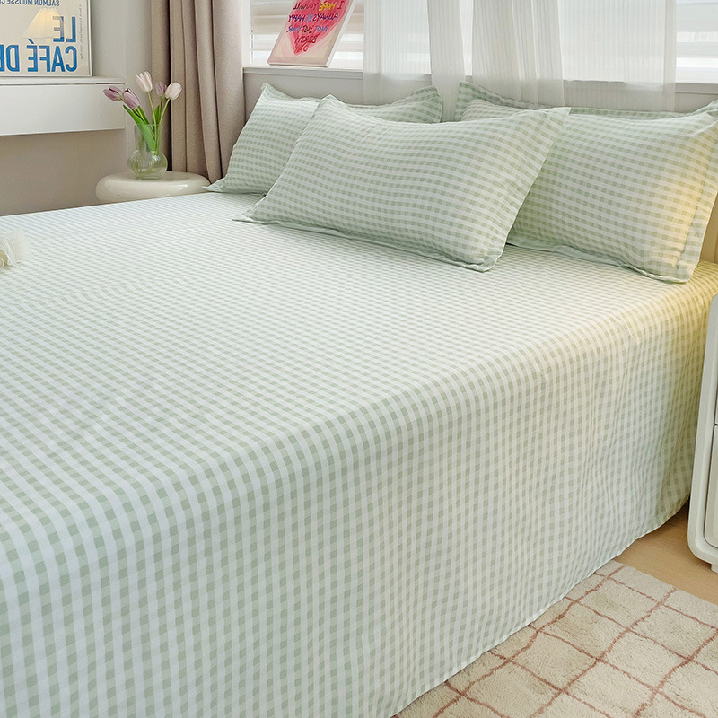 Foi de șlefuit din bumbac spălate cu apă, mici, proaspete, prietenoase cu pielea, pentru dormitor studențesc, set simplu de trei piese, single și dublu, en-gros