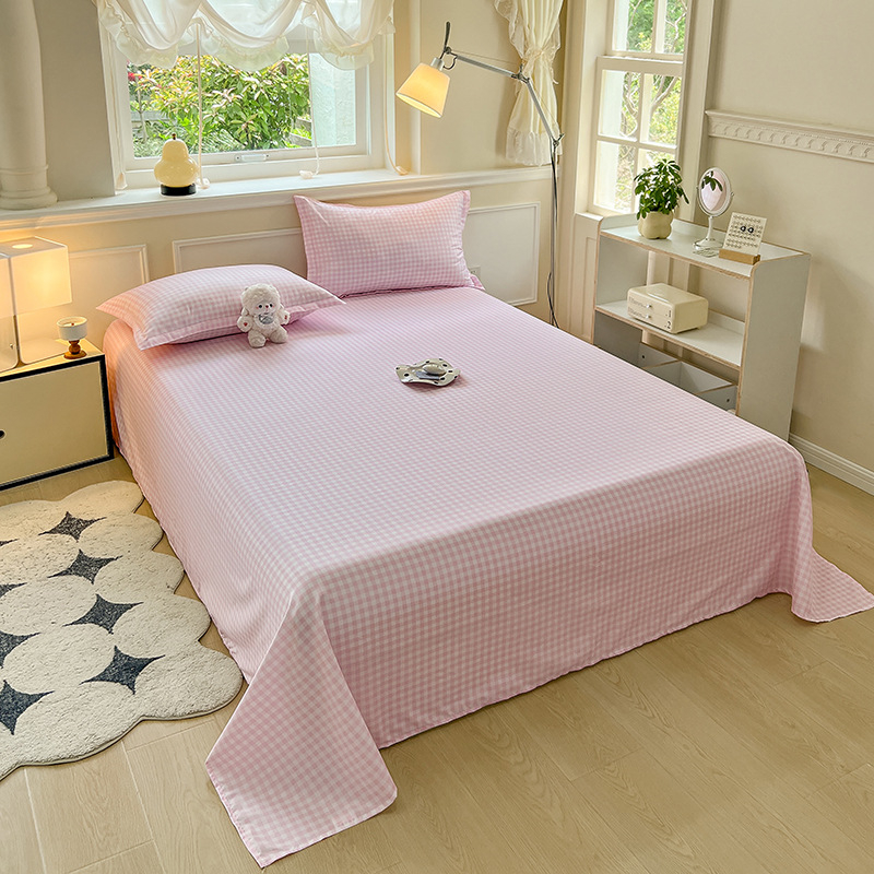 Foi de șlefuit din bumbac spălate cu apă, mici, proaspete, prietenoase cu pielea, pentru dormitor studențesc, set simplu de trei piese, single și dublu, en-gros