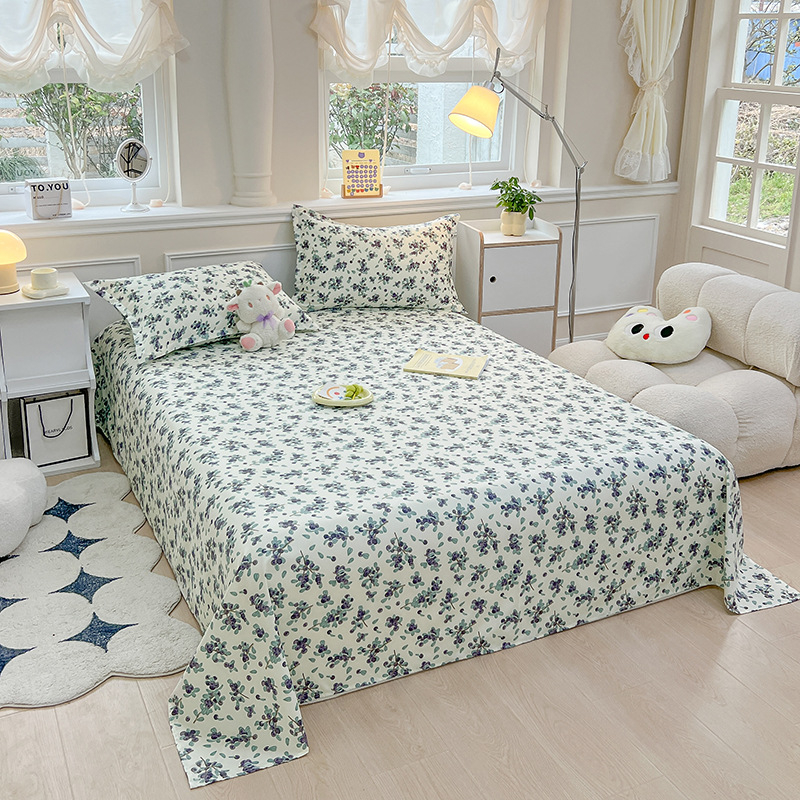 Foi de șlefuit din bumbac spălate cu apă, mici, proaspete, prietenoase cu pielea, pentru dormitor studențesc, set simplu de trei piese, single și dublu, en-gros