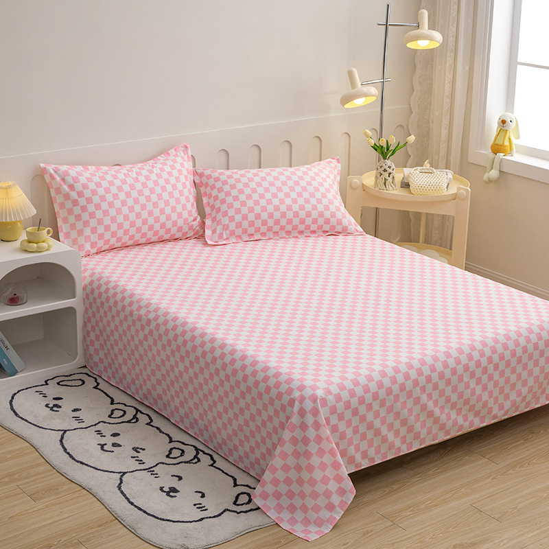 Foi de șlefuit din bumbac spălate cu apă, mici, proaspete, prietenoase cu pielea, pentru dormitor studențesc, set simplu de trei piese, single și dublu, en-gros