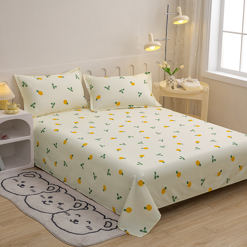 Foi de șlefuit din bumbac spălate cu apă, mici, proaspete, prietenoase cu pielea, pentru dormitor studențesc, set simplu de trei piese, single și dublu, en-gros