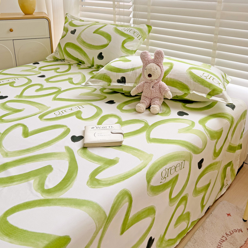 Foi de șlefuit din bumbac spălate cu apă, mici, proaspete, prietenoase cu pielea, pentru dormitor studențesc, set simplu de trei piese, single și dublu, en-gros