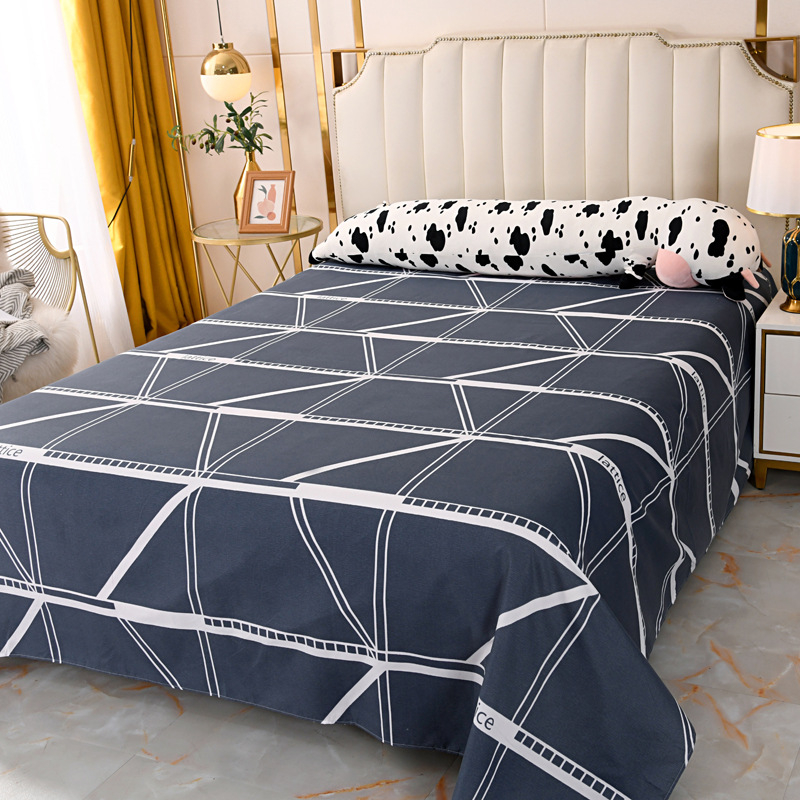 Foi de șlefuit din bumbac spălate cu apă, mici, proaspete, prietenoase cu pielea, pentru dormitor studențesc, set simplu de trei piese, single și dublu, en-gros