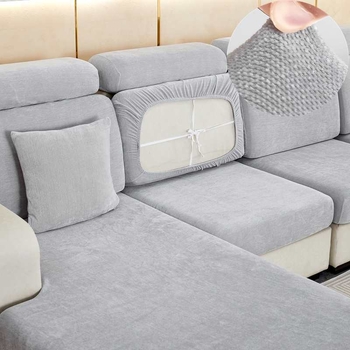 Шенилно удебелено еластично покривало за диван, покривало за цяла покривка, еластична възглавница с гъба, облегалка за глава, лека луксозна семпла