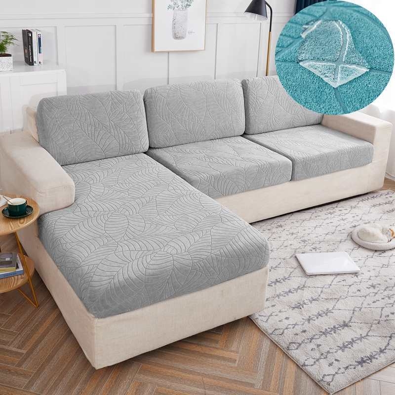 Шенилно удебелено еластично покривало за диван, покривало за цяла покривка, еластична възглавница с гъба, облегалка за глава, лека луксозна семпла