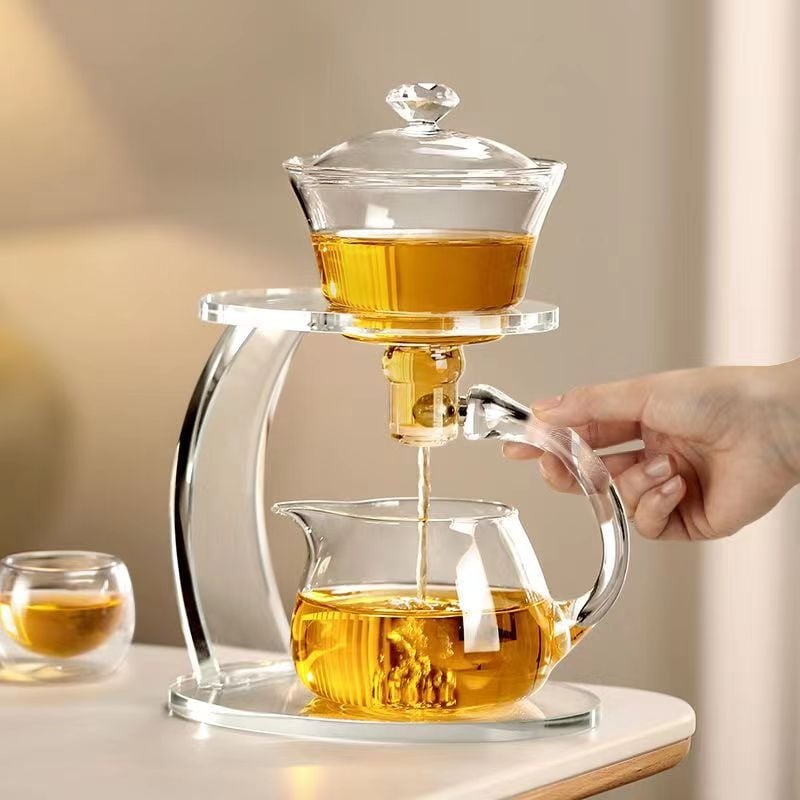 Σετ τσαγιού Lazy Tea Maker μαγνητική τσαγιέρα γυάλινο σετ τσαγιού μαγνητική ημιαυτόματη τσαγιέρα Γραφείο Αρχική σελίδα