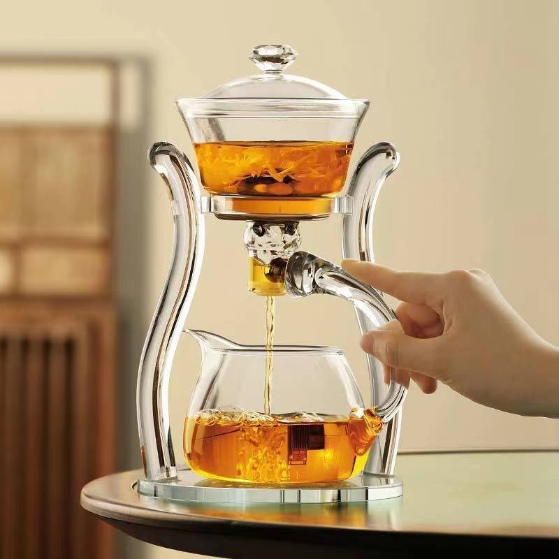 Arbatos ruošimo rinkinys, tinkantis prie magnetinio arbatinuko, stiklinis arbatos rinkinys, magnetinis pusiau automatinis arbatos ruošimo rinkinys, biuro namams