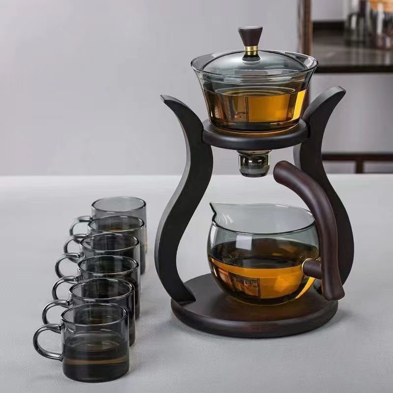 Arbatos ruošimo rinkinys, tinkantis prie magnetinio arbatinuko, stiklinis arbatos rinkinys, magnetinis pusiau automatinis arbatos ruošimo rinkinys, biuro namams