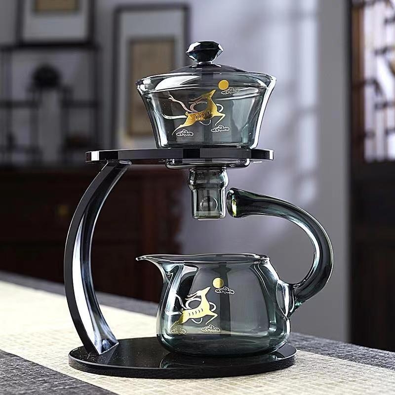 Arbatos ruošimo rinkinys, tinkantis prie magnetinio arbatinuko, stiklinis arbatos rinkinys, magnetinis pusiau automatinis arbatos ruošimo rinkinys, biuro namams