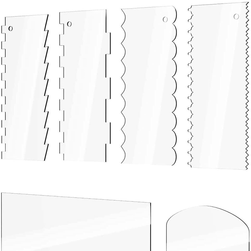 „Amazon“ naujas skaidrus akrilinis matinis kreminis pyragas, lygus mentelės derinys virtuvės kepimo įrankis