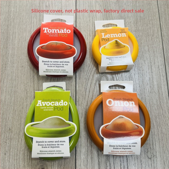 Köögis läbipaistva kile säilituskarbi külmkapi puu- ja köögiviljade pooleks lõigatud sügavkülmiku hoiukarp köögiviljade hoiukasti hulgimüük