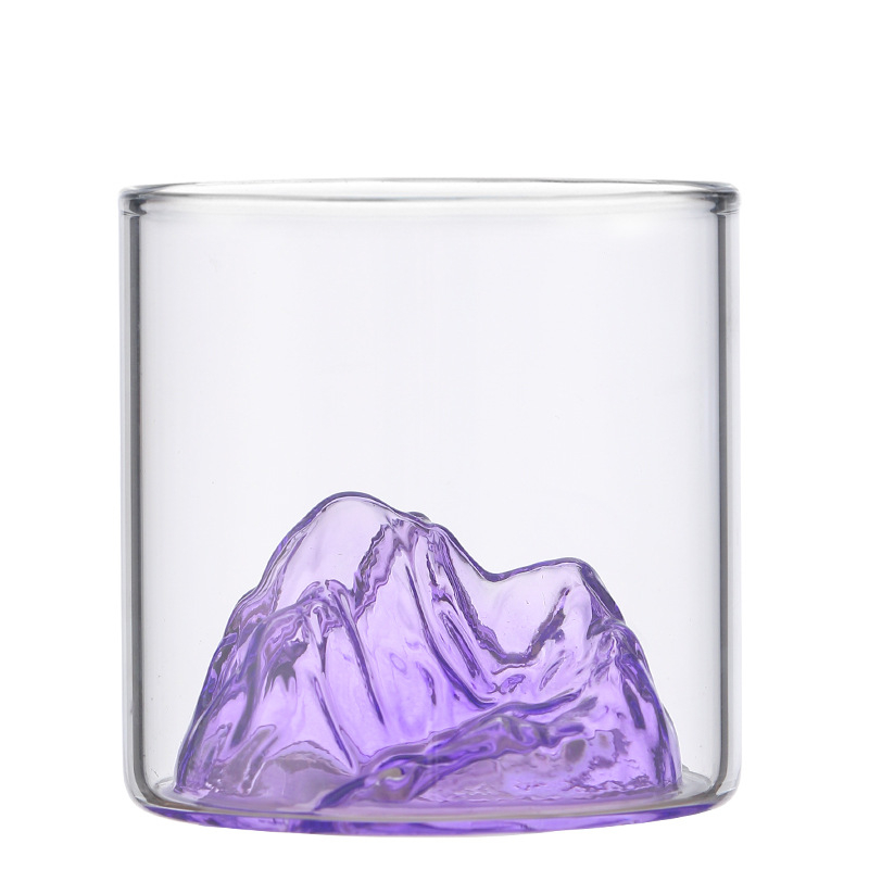 Cană Guanshan, cană de băut de uz casnic, cană de apă cu aspect deosebit, sticlă borosilicată transparentă, rezistentă la temperaturi ridicate, cană de ceai