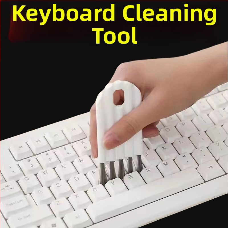 Мека вълнена четка за почистване на клавиатура, четка за механична клавиатура на компютъра, почистване на шасито на хоста, дълбоко почистване на клавиатура