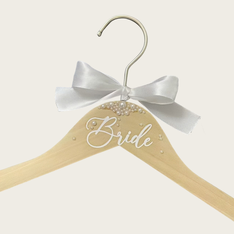 Prekogranična Amazon vješalica za mladenku s bisernim tiskom, mladenka, vjenčanje, blagdanski rekviziti za pohranu, dekoracija za momačku večer